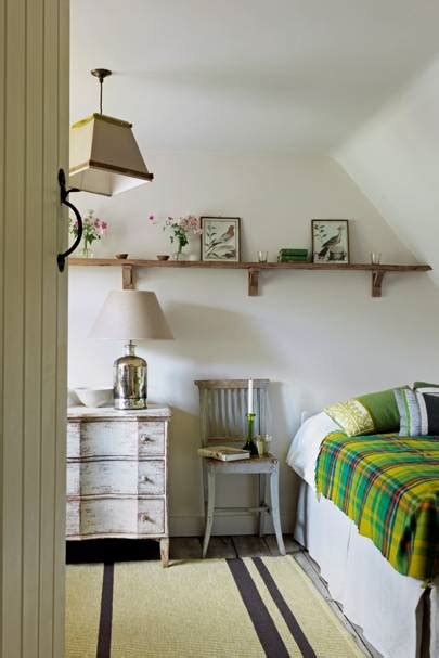 Place an easel or a drafting table in a bright nook, hang shelves. Small Cottage Bedroom - Small Space Ideas | House & Garden
