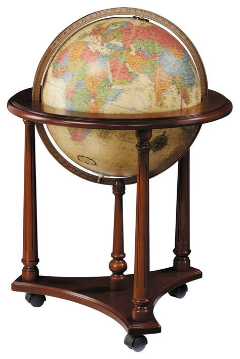 Lafayette 16 Antique Illuminated Floor Globe Traditional World