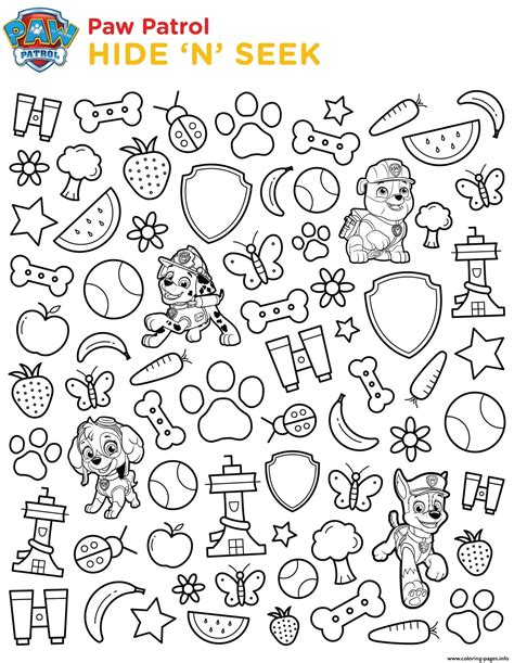 Hide And Seek Coloring Pages Coloring Pages