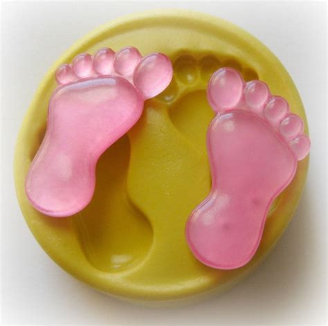Silicone Molds Baby Feet Fondant Mold Clay Resin Foot Mould