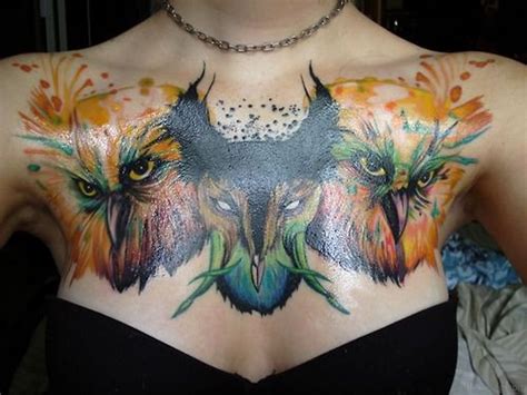 Cute Owl Tattoos On Chest Tattoo Designs Tattoosbag Com