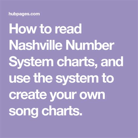 How To Read Nashville Number System Charts And Use The System To