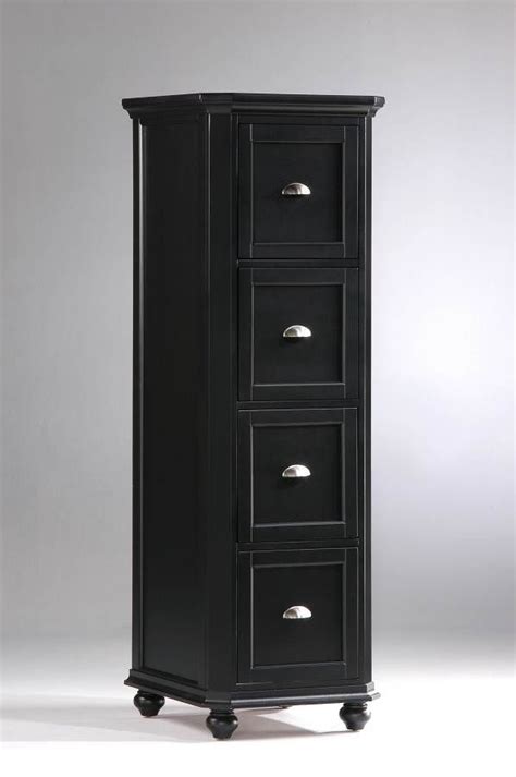 34x26x18.5cm (length x width x height) color: Hanna Black 4-Drawer File Cabinet | Filing cabinet ...