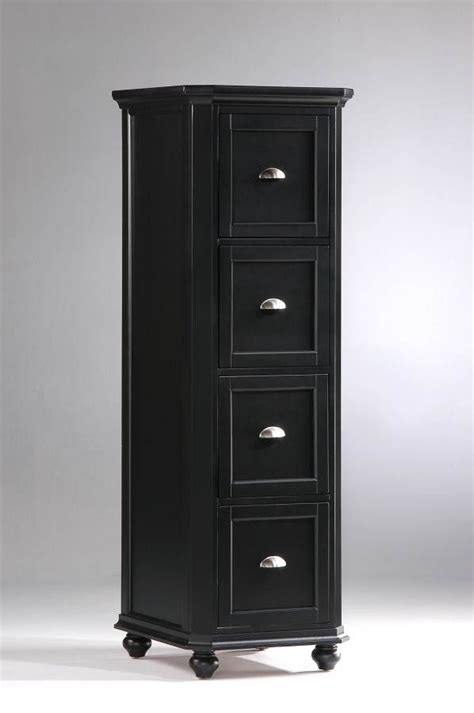 White file cabinet 2 lateral file drawers sized for princeton l desk white finish put away with our oxford file cabinet. Hanna Black 4-Drawer File Cabinet | Filing cabinet ...