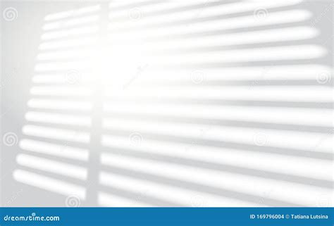 Realistic Window Shadow Frames Blinders And Light Overlay Effect