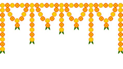 Marigold Toran Decorations Border For Hindu Festival Marigold Toran