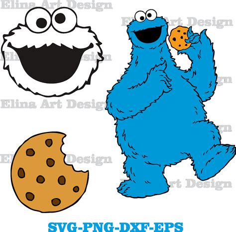 Cookie Monster Svg Bundle Cookie Svg Monster Svg Cookie Monster