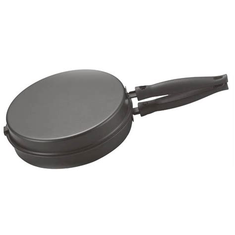 Double Sided 22cm Pancake Maker Omelette Frying Pan With Lid Turn