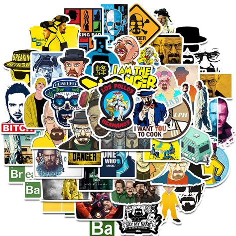 Buy Breaking Bad Sticker Pack Of 50 Stickers Television Play Breaking