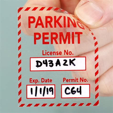 Un Numbered Parking Permits Buy No Parking Stickers For Your