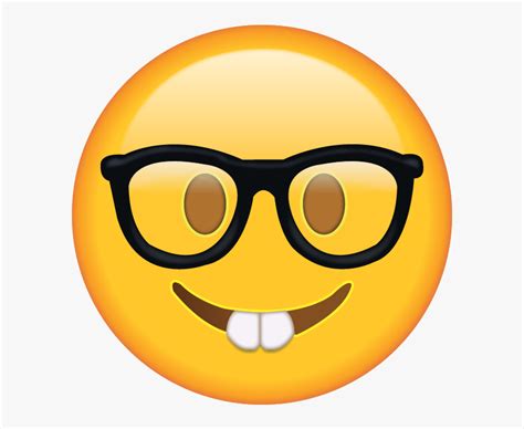 Download Nerd Emoji Free Emoji Images Png Nerd Face Emoji Png