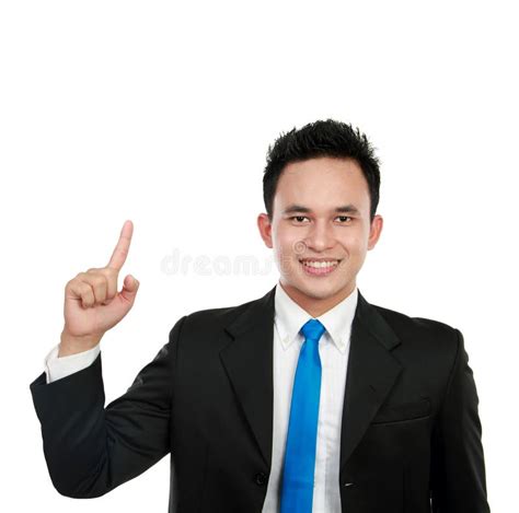 Buiness Man Pointing Up Stock Image Image Of Background 23642845