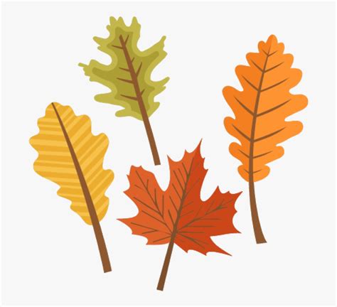 Orange Leaf Fall Leaves Clip Art Cute Autumn Clipart Transparent