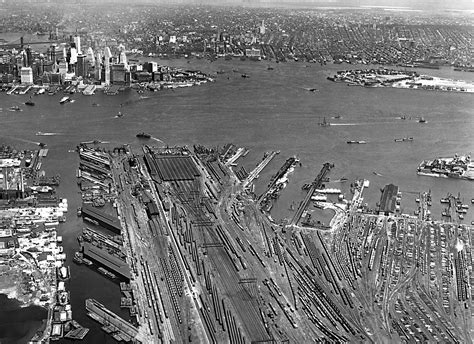 Aerial View Upper Bay New York City 1930