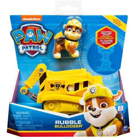 Spin Master Paw Patrol Rubbles Planierraupe Spielfahrzeug Mit Sammelfigur