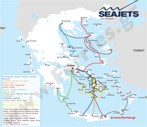 Ferries gr SeaJets Itinéraires Prix Réservation en ligne
