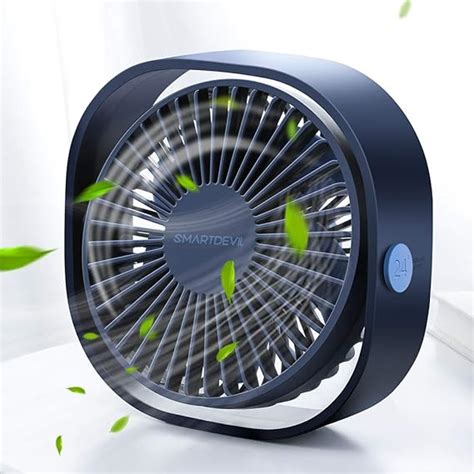 Smartdevil Mini Usb Desk Fan3 Speeds Desk Desktop Table Cooling Fan