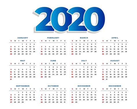 All Months Calendar 2020 Background Png Image Png All