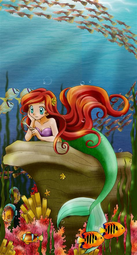 Ariel Anime Style By Tsaianda On Deviantart