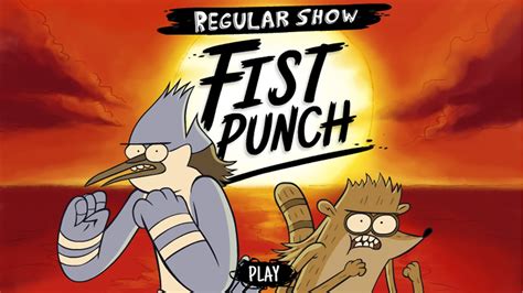 fist punch regular show games cartoon network
