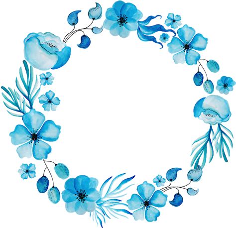 Flor Azul Png Transparente Png All