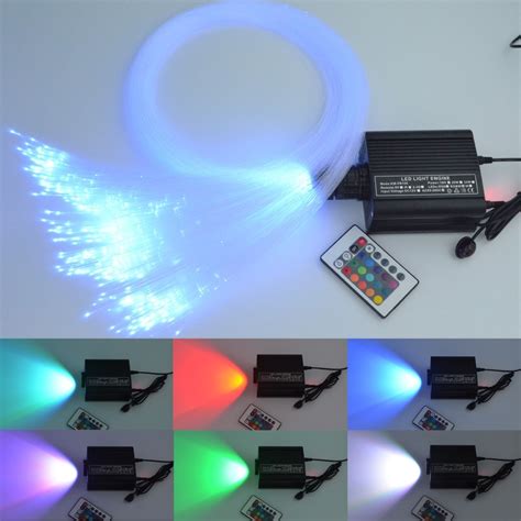 Rgb Colorful Led Plastic Fiber Optic Star Ceiling Kit Light 150pcs 0