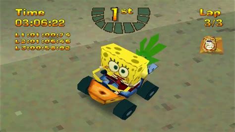 Nicktoons Racing Spongebob Cup 1 Playstation 1 Youtube