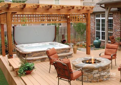 Decks With Hot Tubs And Fire Pits Endinspire