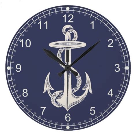 Nautical Themed Anchor Wall Clock