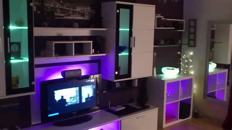 Ikea Expedit Led Dioder Living Gaming Room Wohnzimmer Youtube