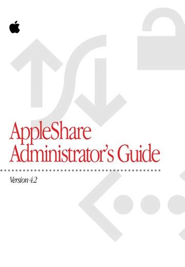 Appleshare Administrators Guide Version 42 Apple Computer Inc