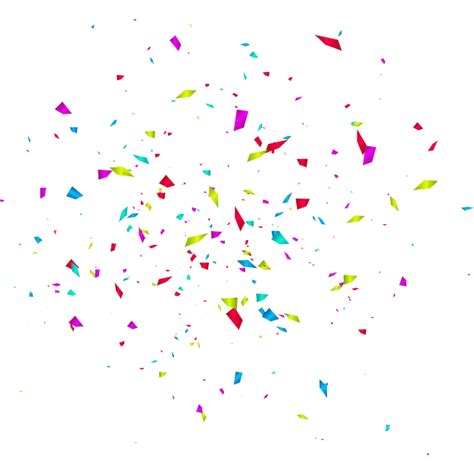 Falling Confetti Free Png Image Png Arts
