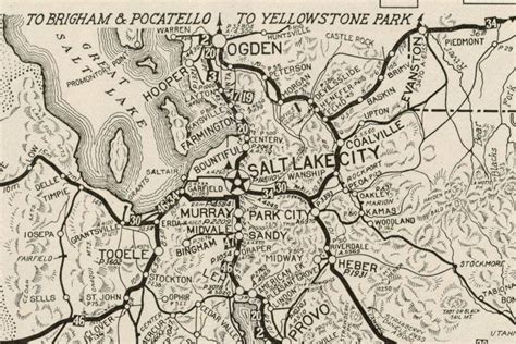 This 1924 Highway Map Shows Many Of The Utah History Stories
