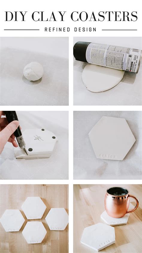 Diy Clay Coasters By Refined Design Personalized Clay Coasters You