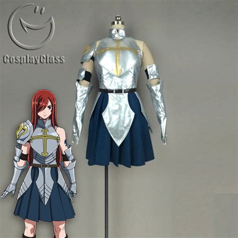Fairy Tail Erza Scarlet Cosplay Costume Fancy Dress And Period Costume