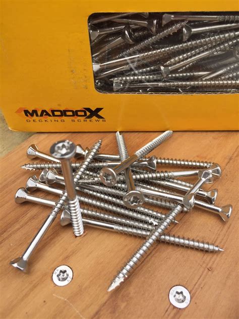 Maddox Decking Screw 10g Stainless Steel T304 T25 75mm 450 Pack Deck