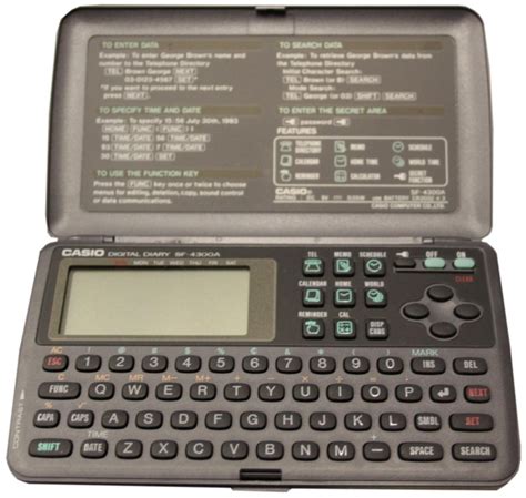 Casio Digital Diary Sf 4300a Calculator Computing History