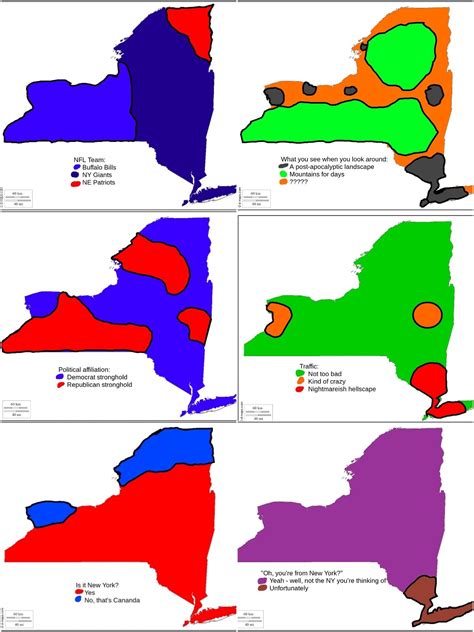 Six Ways To Divide New York More Stereotype Maps Maps On The Web