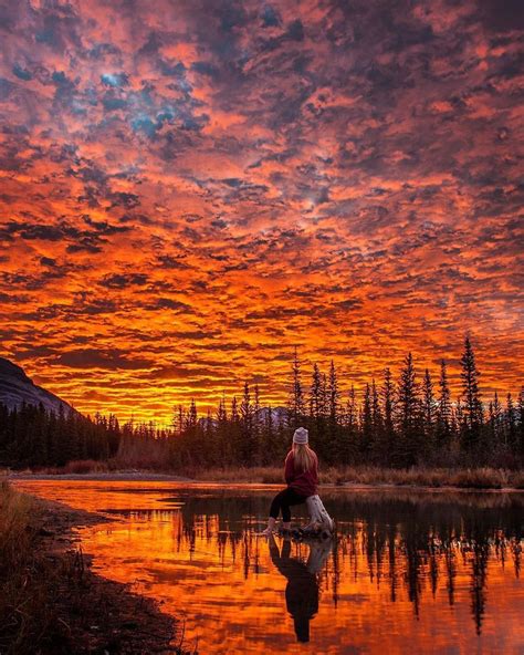 Travel Vacations Nature On Instagram Sunrise Skies On Fire Over