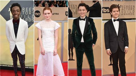 Stranger Things Cast Attend The Sag Awards 2018 Teen Vogue