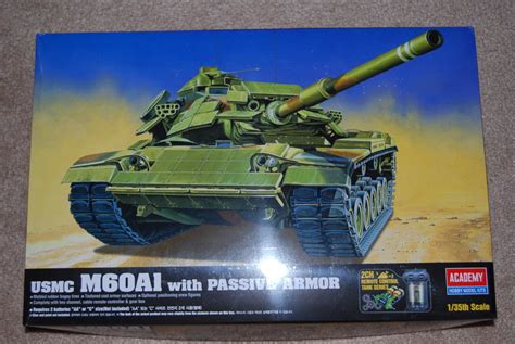 Usmc M60a1 Rise Passive Motorized Tank Military Model Kit 135 Armor