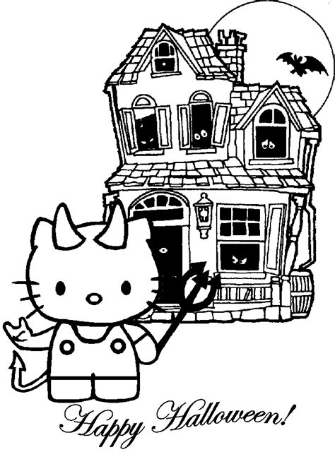 Hello Kitty Halloween Coloring Pages | Hello Kitty Forever
