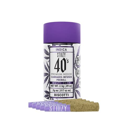 Stiiizy Biscotti 40s Preroll Multipack 5g Leafly