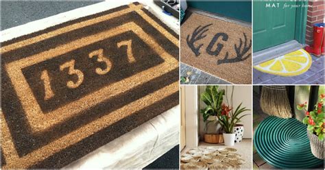 16 Diy Welcome Mats That Will Add Character To Your Front Porch Diy