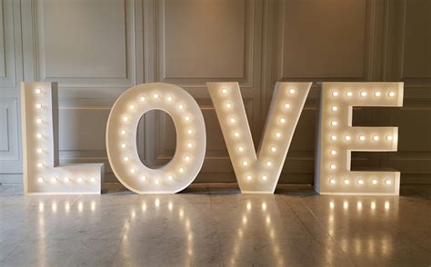 You can finish the letters with common latex paint. Light Up Letters Hire | Light Up Love Letters For Hire Sydney