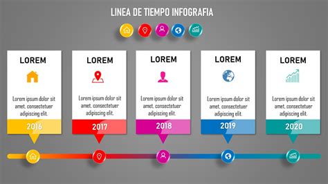 Plantilla De Linea De Tiempo De Infografia Moderna Con Elementos Images