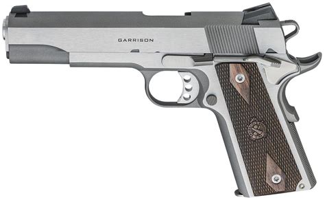 Springfield Armory 1911 Garrison 9mm 5 9rd Pistol Stainless W Wood