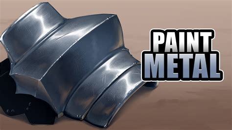 How To Paint Metal Digital Photoshop Tutorial Youtube