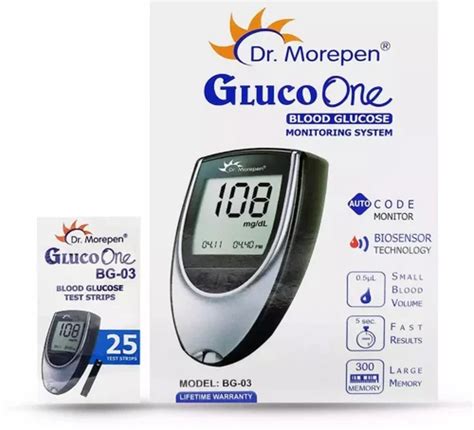 1 50 Mmol L Dr Morepen Glucometer Strips For Personal Model Name