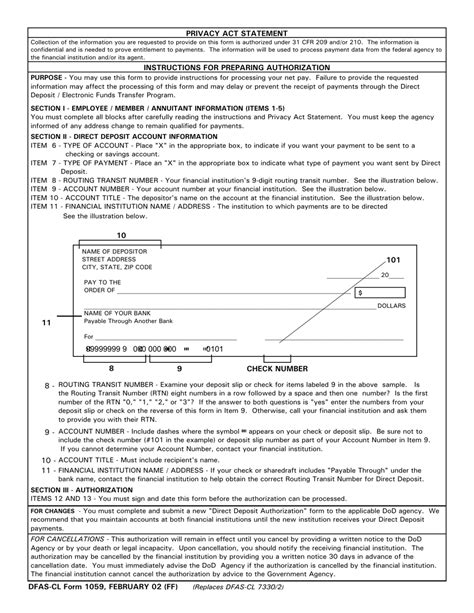Dfas Cl Form 1059 Fill Out Sign Online And Download Printable Pdf